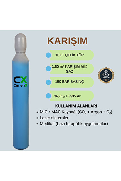 CX Karışım Gazı 10 Lt