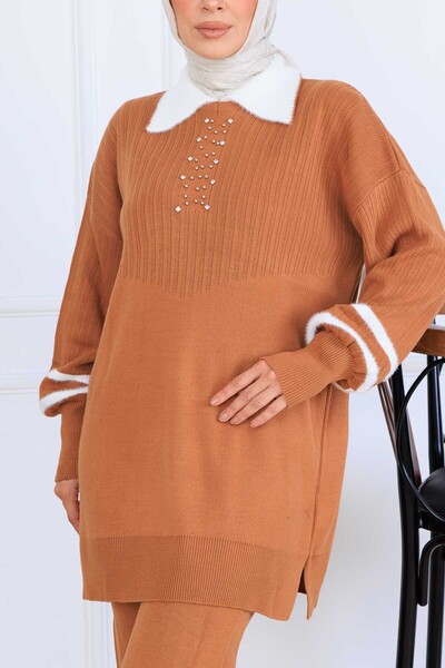 benguen Σετ πλεκτών ενδυμάτων με πέτρα S1009 Ταν