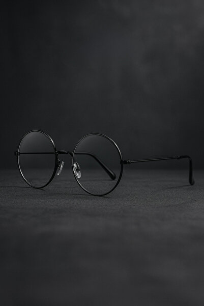 Chunky Frame Unisex Black Framed Round Harry Potter Blue Light Protection Computer and Screen Glasses