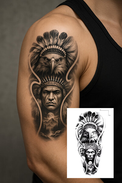 TAKIŞTIR Geçici Kızıldereli Figürlü Dövme Tattoo