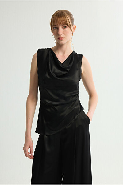 Love My Body Degaje Yaka Kolsuz Bluz