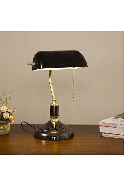 Proelist CT-8511 Siyah Londra Banker Masa Lambası E27 Duylu