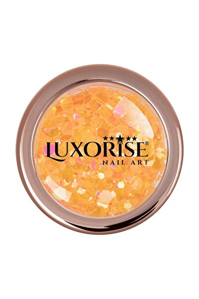 LUXORISE Φωσφορίζον γκλίτερ νυχιών, πορτοκαλί
