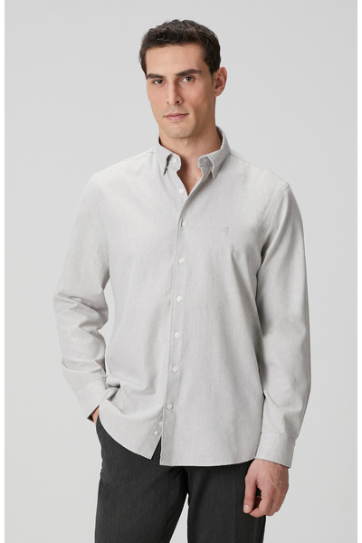 Network Taş Flanel Cotton Gömlek