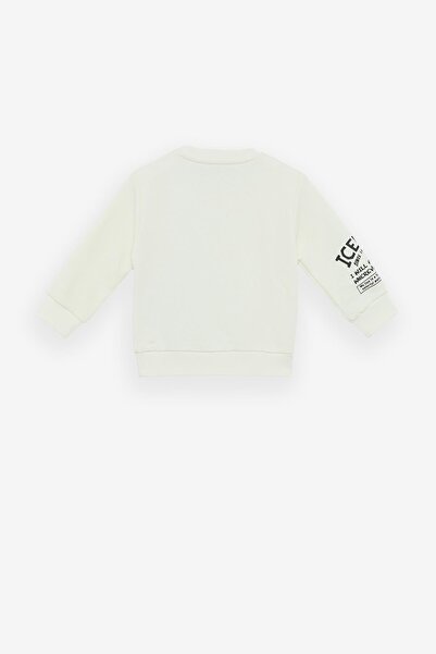 Iceberg Bg Store Baby Boy Off-White Sweatshirt