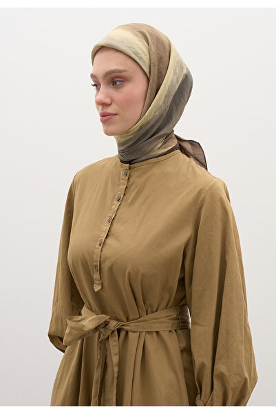 Freshscarfs Φουλάρι Ombre με σχέδιο, από βαμβάκι και βισκόζη, καπνιστό