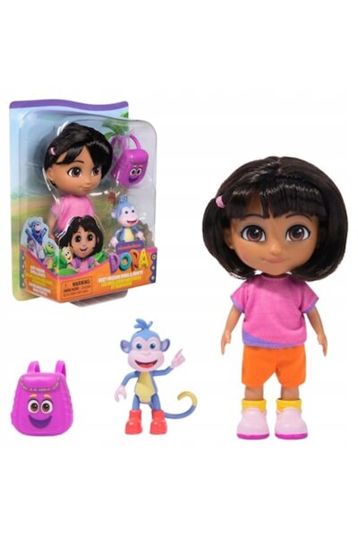 NİCKELODEON Set figurină Dora și Boots cu accesorii de călătorie, Nickelodeon...
