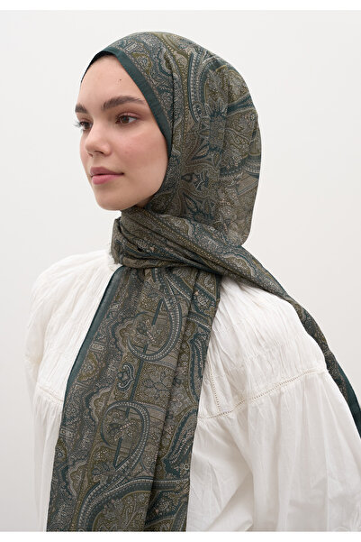 Fresh Slyvie Pattern Shawl Dark Green