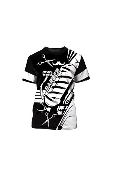 LA PERLA TECH T-Shirt Men Shirt 3D Barber Custom Clothing O Neck Oversized Ca...