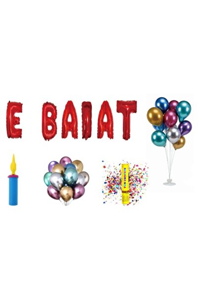 OEM Set baloane „It's a Boy”, cadou pentru decor tort, 66 buc, roșii