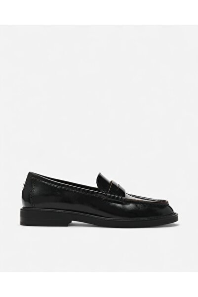 Steve Madden ADISON BLACK LEAT Kadın Siyah Loafer ADISON