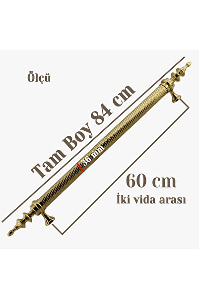 Badem10 Otağ Gold 60 cm Door Pull Handle Grip Handle Steel Exterior Door Handle Sliding Luxury Model