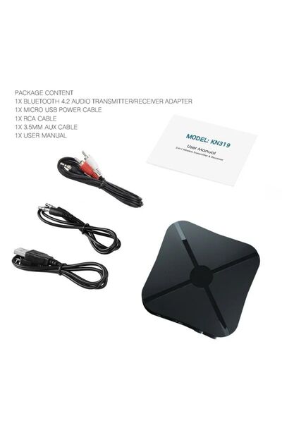 YBA CONTECH Receiver and transmitter KN319 Stereo Bluetooth 5.0 2 in 1 universal Jack 3.5