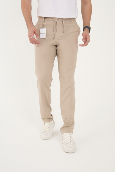 Canrion Premium Black Slimfit Men's Jogger Lace-Up Pants