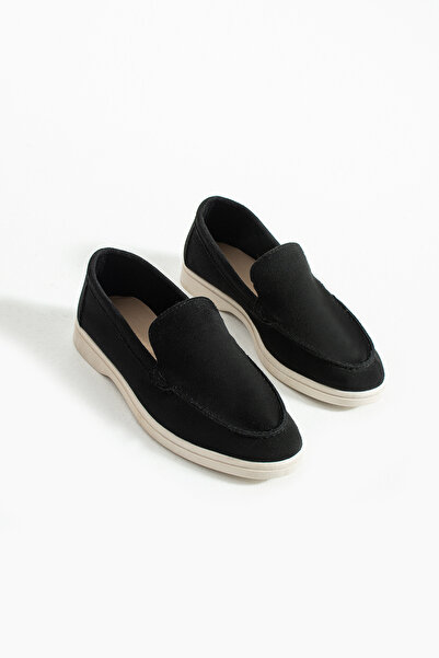 Neva'nın Butiği Marna Comfortable Fit Suede Women's Loafer