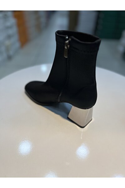 Alphus Serrace Dalgıç Kumaş Topuklu Şık Kadın Bot