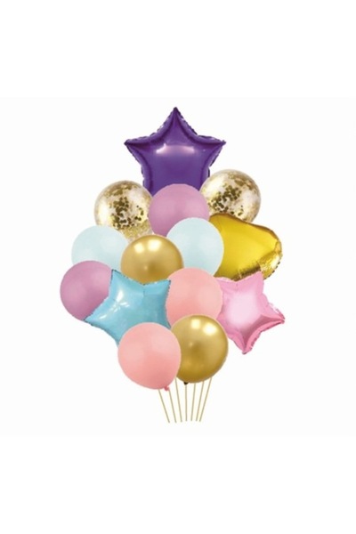 Domi Party & Gifts Set de 14 baloane (folie și latex) - Party Shop