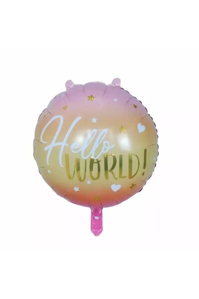 Domi Party & Gifts Balon folie Hello World Girl, 45 cm