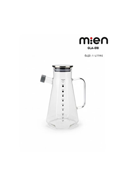 MİEN 1 LT METAL KAPAKLI CAM YAĞDANLIK