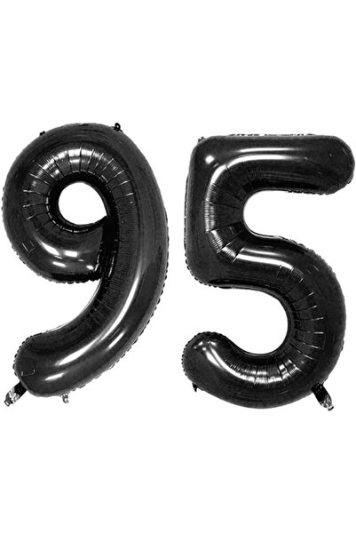 OEM Комплект от 2 фолиеви балона, черни, годишнина 95 години, 100 см