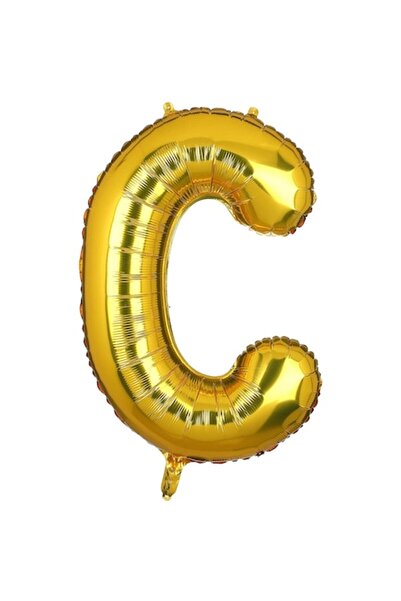 OEM Φόιλ μπαλόνι γράμμα C, ESB, 35 cm, χρυσό