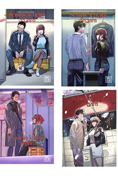 Destek Yayınları Seninle İçtiğim Sigara 1-2-3-4 Ciltler 4 Kitap Manga Seti