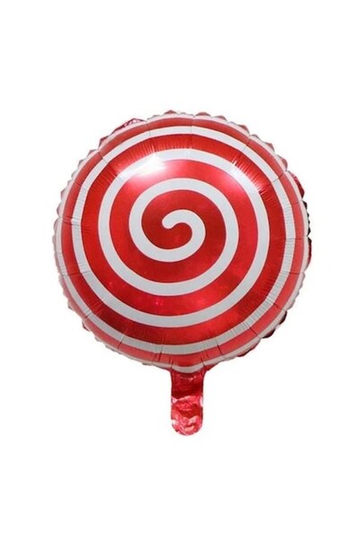 Domi Party & Gifts Balon folie, formă de bomboană, roșu, 45 cm, Party Shop