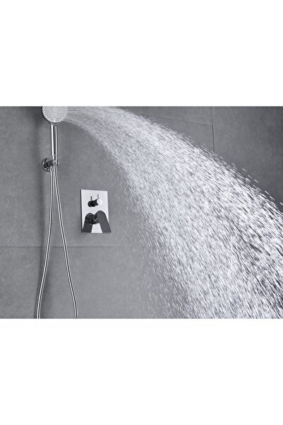 Trendy's Μπαταρία μπανιέρας, εντοιχισμένη, γυαλιστερό χρώμιο