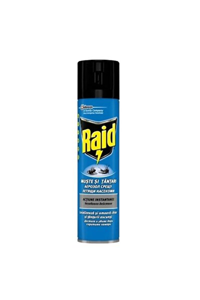 Raid Pack of 3 x Fly and Mosquito Insecticide Spray 400ml