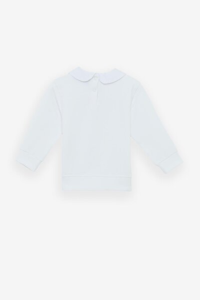 Iceberg Bg Store Baby Girl White Sweatshirt