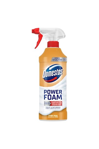Domestos Pachet 3 x Power Foam Lemon Bathroom Cleaner 435ml