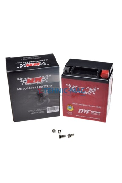 Wilmat Baterie motocicletă / scuter 12V 7Ah YTX7L-BS