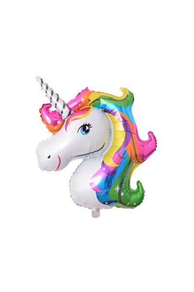 Domi Party & Gifts Balon folie, figurină mare unicorn , 90 x 110 cm