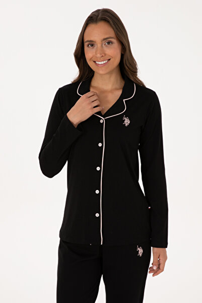 U.S. Polo Assn. Kadın Siyah Pijama Takımı 50318815-VR046
