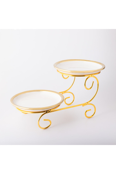 Moon House Platou cu 3 niveluri pentru bomboane - Porțelan