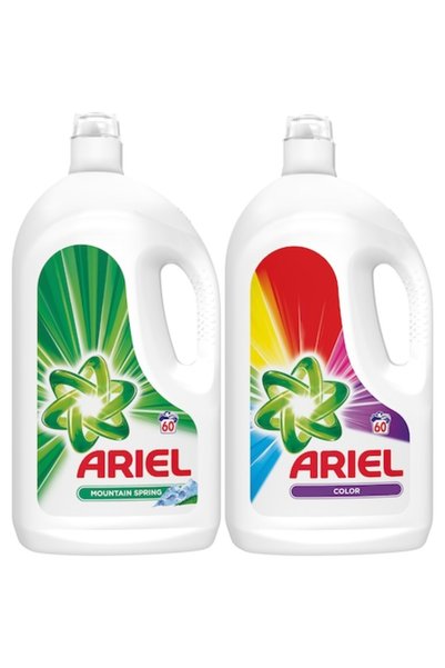 Ariel Pachet promoțional detergent lichid: Mountain Spring 60 spălări, 3,3 l ...