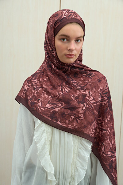 cs camellia scarf Paradise Kraş Shawl - Plum Rot