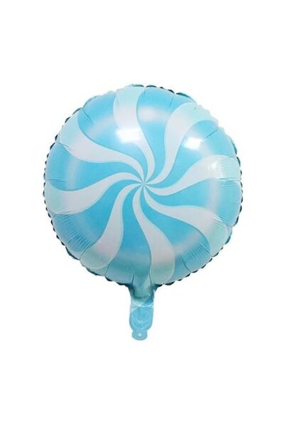 Domi Party & Gifts Balon folie albastru în formă de bomboană, 45 cm