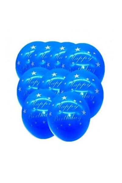 Domi Party & Gifts Set de 5 baloane din latex, „La mulți ani”, albastre