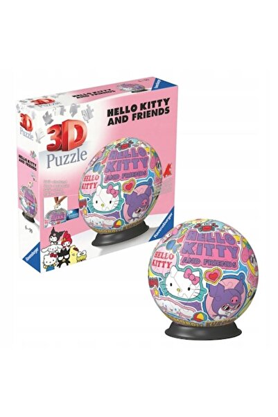 RAVENSBURGER Set Puzzle 3D Hello Kitty, Ravensburger, 72 Piese