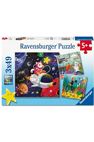 RAVENSBURGER Puzzle 2D, 3x49 pieces, multicolor