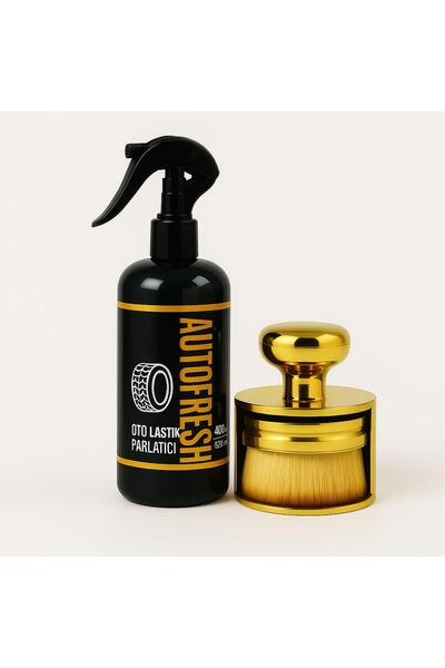 AutoFresh Oto Lastik Parlatıcı + Uygulama Fırçası – Parlak ve Yenilenmiş Görünüm