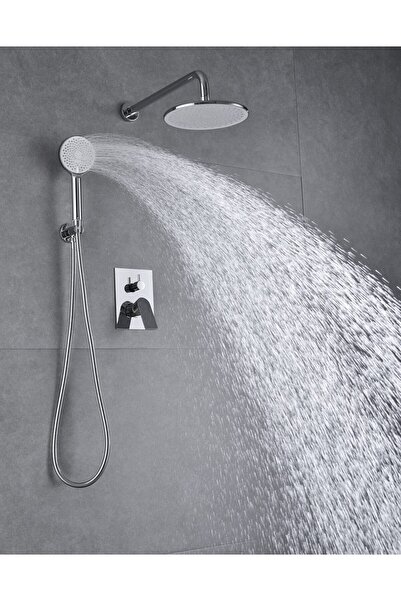 Trendy's Μπαταρία μπανιέρας, εντοιχισμένη, γυαλιστερό χρώμιο