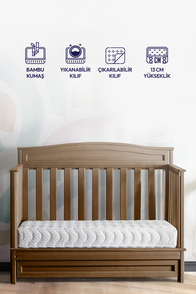 Sleep People Bamboo Junıor Kılıflı Baby Yatak