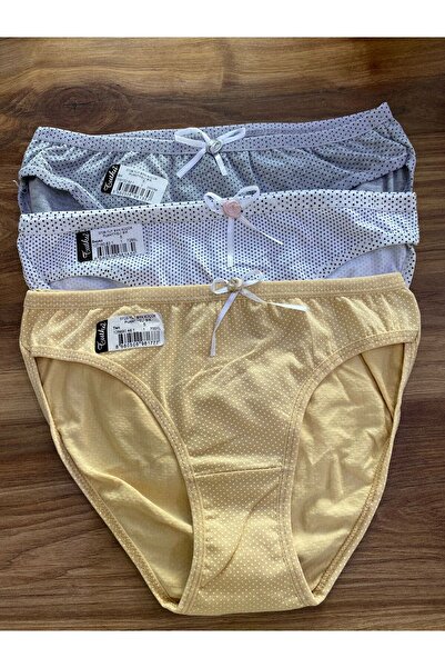 Home 3 lü kadın fiyonklu külot