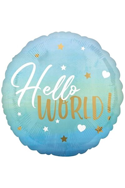 Domi Party & Gifts Balon folie Hello World Boy, 45 cm