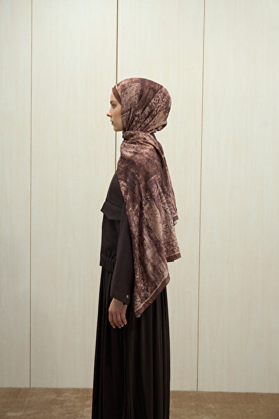 cs camellia scarf Mahzel Kraş Shawl - Dusty Rose