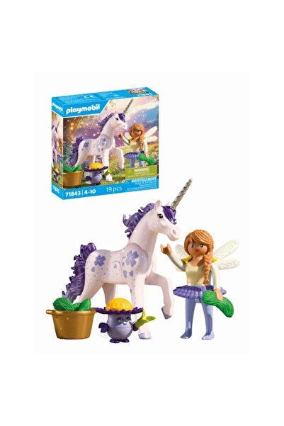 Playmobil Колекционерска фигурка за ролева игра - еднорог и фея Лъки Лавандула