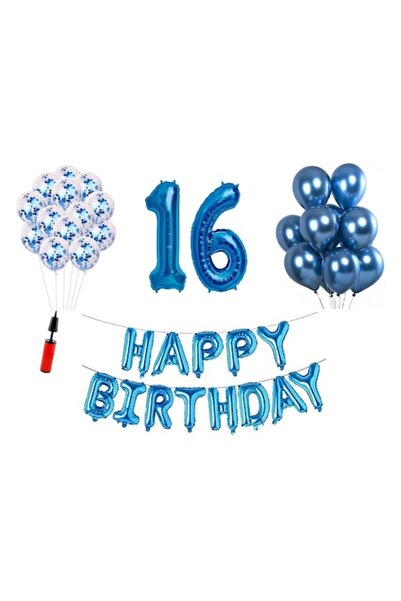 OEM Set baloane, 36 piese, „LA MULȚI ANI” și numere folie pentru aniversarea ...