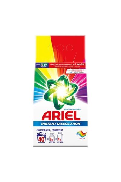 Ariel Detergent pudră automat colorat - 40 de spălări (3 kg)